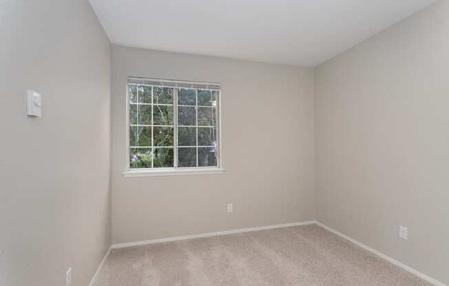 Bayview Apartment Homes Model Unit Empty Bedroom and Window