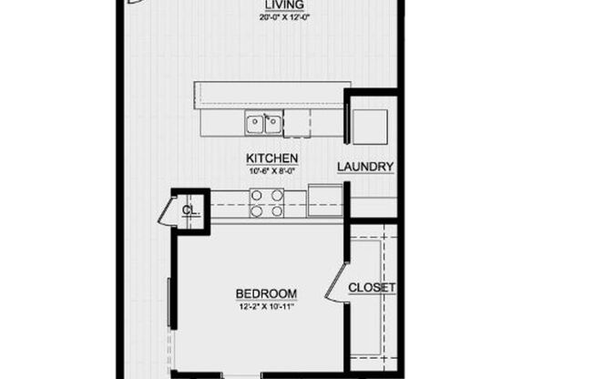 1 bed, 1 bath, 794 sqft, $1,439, Unit 211