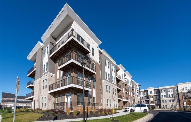 Building Exterior at One Deerfield Apartments, Ohio