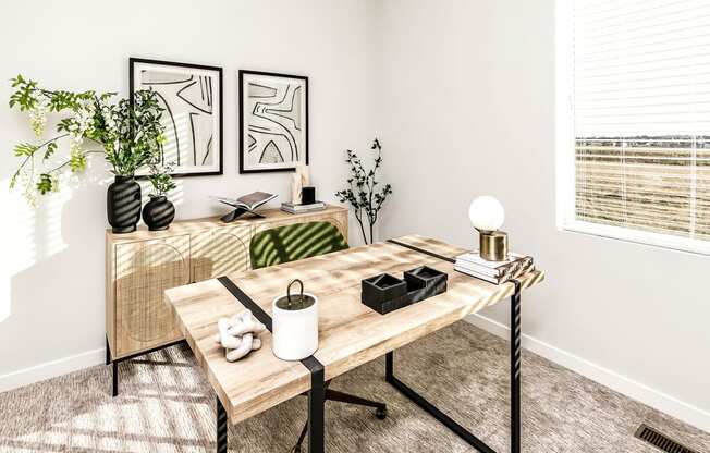 Studio, one two and three bedroom apartments and townhomes featuring open concept floor plans, dens, large windows, stainless steel appliances, quartz countertops, eat-in kitchens, pantries, LVT flooring and much more at The Trails at North Streams in Omaha, NE