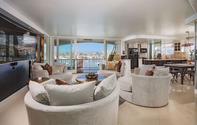 Unique Over the Water Balcony with 270 degree Bay Views