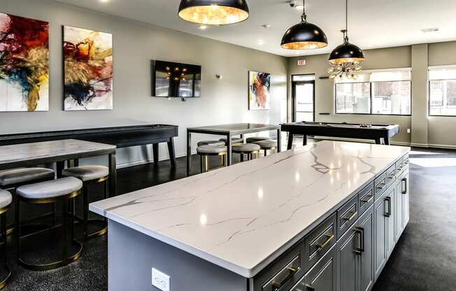 Clubhouse at The Apartments at Lux 96 in Papillion, NE