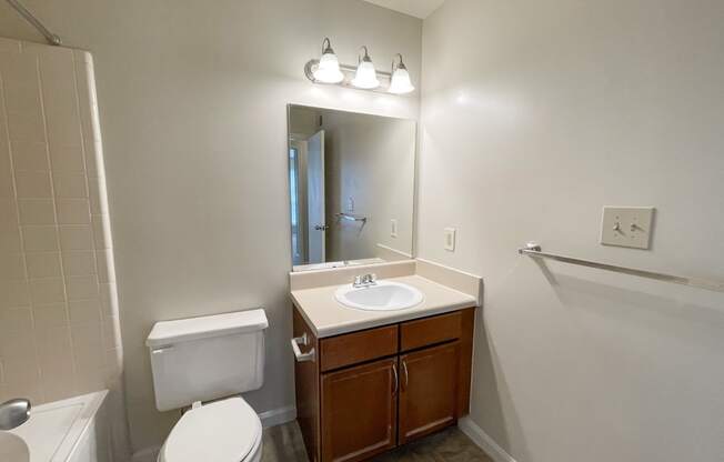 Drayton bathroom with wood cabinet vanity located in Duluth, GA 30096