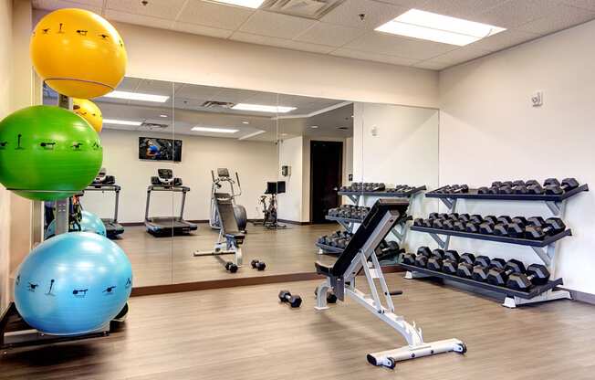 State-Of-The-Art Gym And Spin Studio at The Pacifica Apartments, Tacoma, Washington
