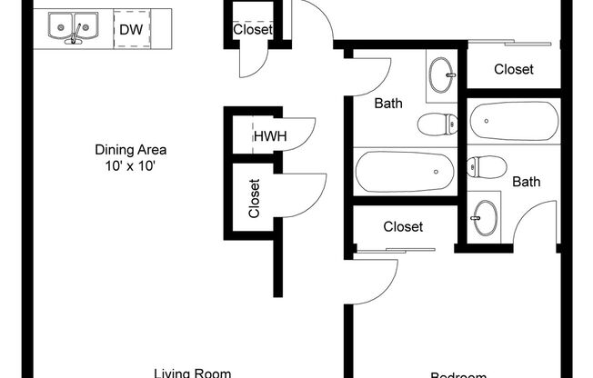 2 beds, 2 baths, 947 sqft, $1,625, Unit 06