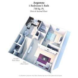 1 bed, 1 bath, 750 sqft, $1,065