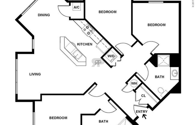 3 beds, 2 baths, 1,157 sqft, $1,579