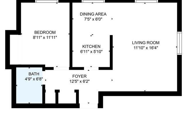 1 bed, 1 bath, 600 sqft, $975, Unit 2516 - 9