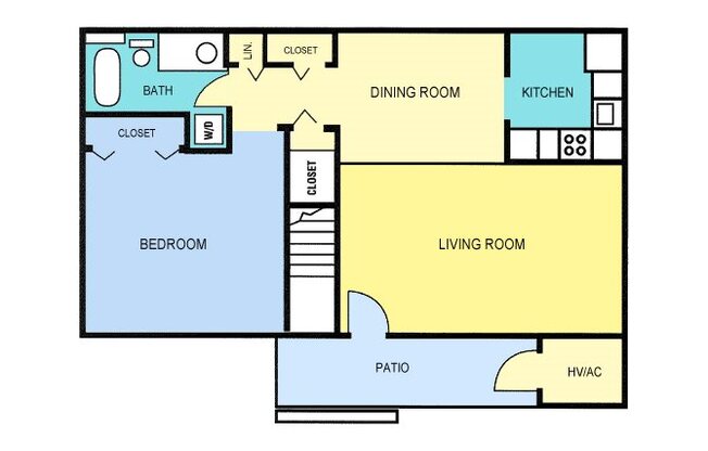 1 bed, 1 bath, 720 sqft, $1,275