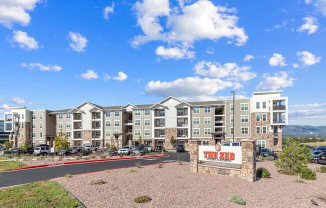 The ZEB apartments are located in a sunny, open area.