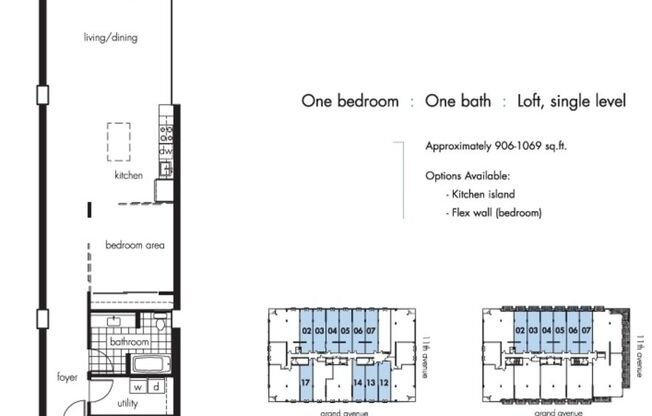 1 bed, 1 bath, 930 sqft, $2,800, Unit 513