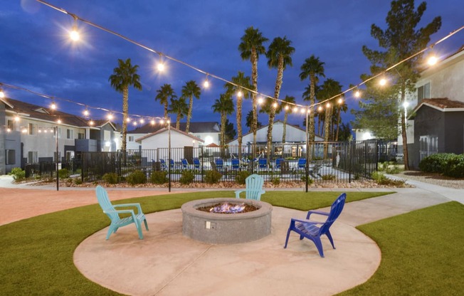 Relaxing Outdoor Lounge Area at Prelude at the Park, Henderson