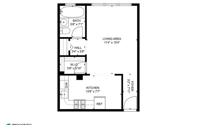 Studio, 1 bath, 375 sqft, $1,470, Unit 507