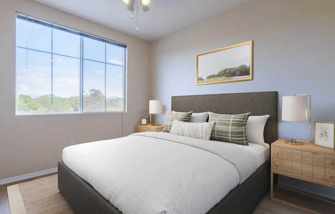 Bedroom with Hard Surface Flooring