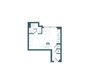 Studio, 1 bath, 400 sqft, $1,707