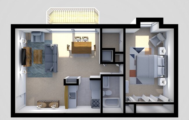 1 bed, 1 bath, $1,462