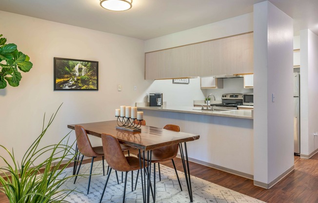 Inviting Dining Room at Swimming pool and spa at Forest Hills in Eugene, Oregon