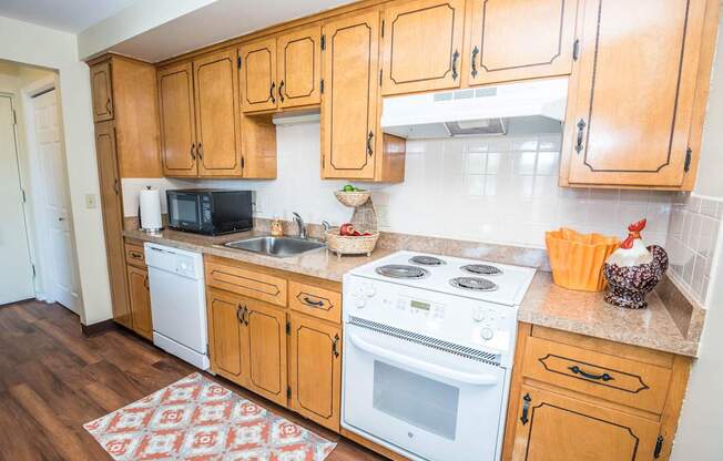 Olde Towne Village Apartments – Kitchen – Snack Bar - Appliances Included - 24 Hour Emergency Maintenance - Balcony – Dishwasher - Ask for a Tour - Pet Friendly