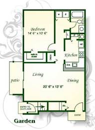 1 bed, 1 bath, 799 sqft, $1,190