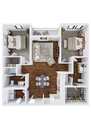 2 beds, 2 baths, 1,176 sqft, $1,647