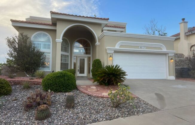 Stunning 4 bedroom, 3 bath home in West El Paso!