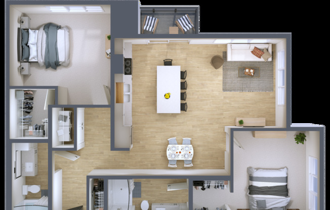 2 beds, 2 baths, 1,245 sqft, $2,365, Unit 311