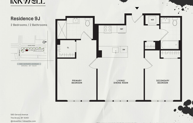 2 beds, 2 baths, $3,890, Unit 9J