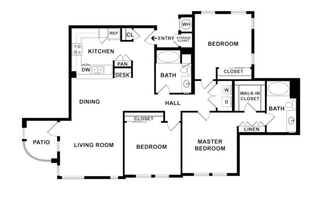 3 beds, 2 baths, 1,424 sqft, $2,425