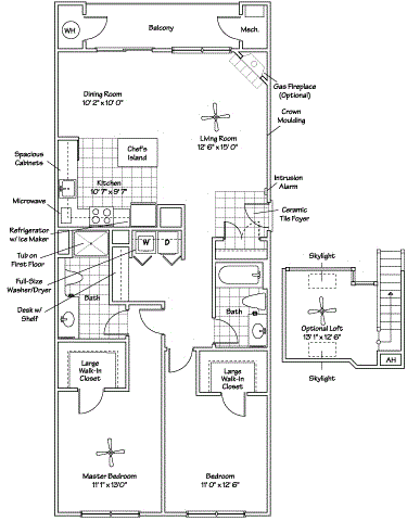 2 beds, 2 baths, 1,150 sqft, $2,445, Unit 207