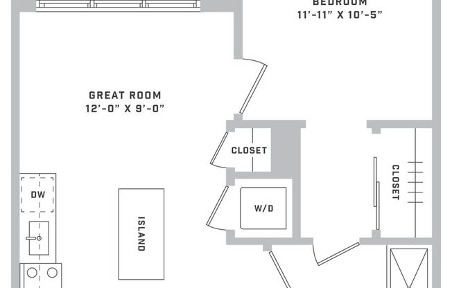 1 bed, 1 bath, 525 sqft, $2,395, Unit 26-562