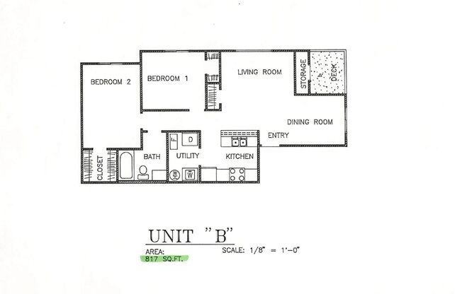 2 beds, 1 bath, 817 sqft, $1,345, Unit 3149 - 101
