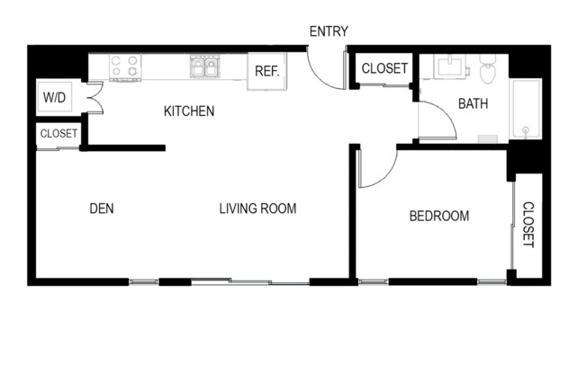 1 bed, 1 bath, 739 sqft, $2,995, Unit 306