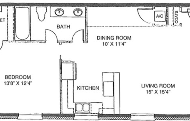 1 bed, 1 bath, 760 sqft, $1,180