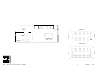 Studio, 1 bath, 372 sqft, $1,371