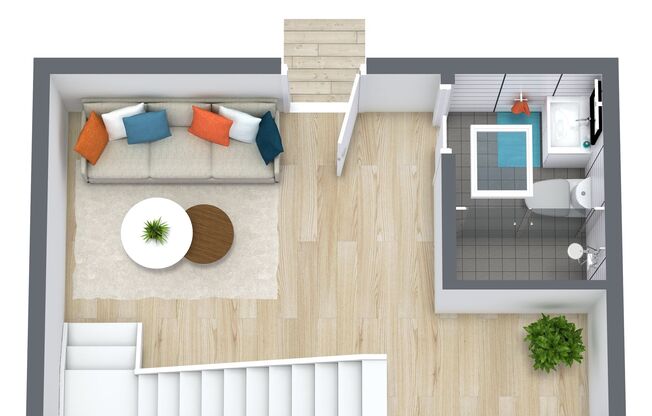 Studio, 1 bath, 530 sqft, $2,495, Unit 205