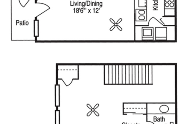 1 bed, 1.5 baths, 742 sqft, $1,185
