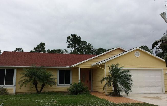 3 Bedroom 2 Bath 2 Car garage pool home for rent