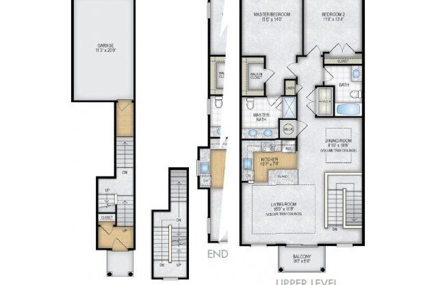 2 beds, 2 baths, 1,283 sqft, $2,373