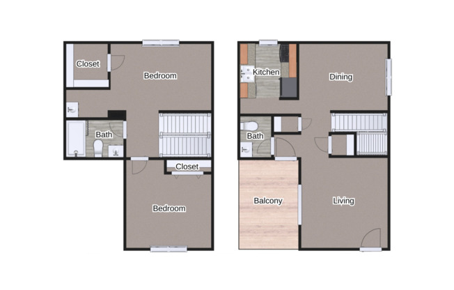 2 beds, 1.5 baths, 1,133 sqft, $945