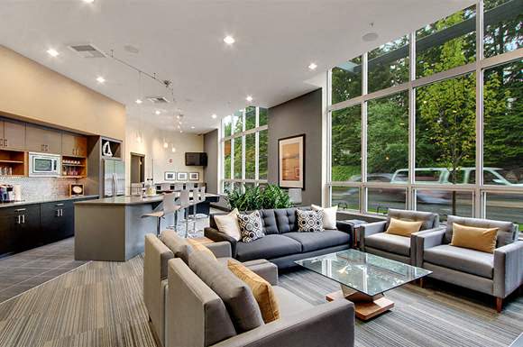 kitchen area in clubhouse