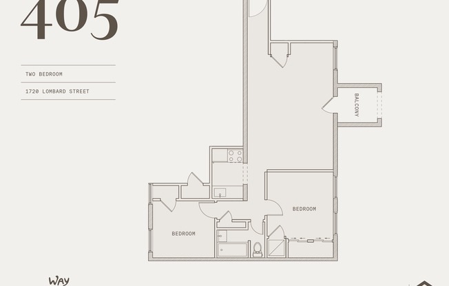 2 beds, 1 bath, $2,385, Unit 405