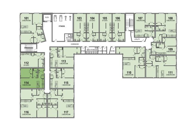 1 bed, 1 bath, 464 sqft, $1,895, Unit 214