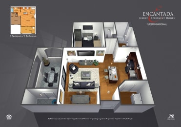 1 bed, 1 bath, 896 sqft, $1,496