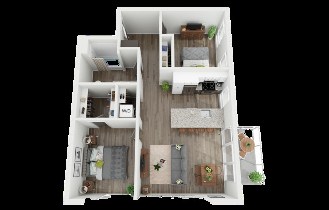 2 beds, 1 bath, 879 sqft, $1,750, Unit 606