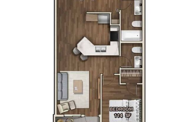 2 beds, 1.5 baths, $1,795, Unit 306