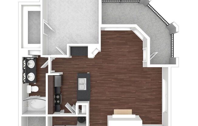 1 bed, 1 bath, 813 sqft, $1,334