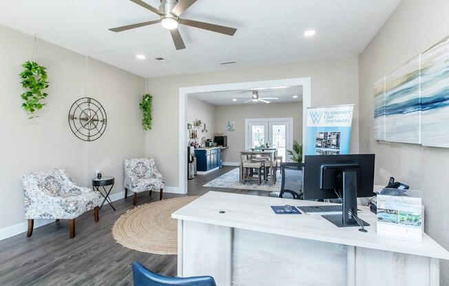 a living room filled with furniture and a fireplace