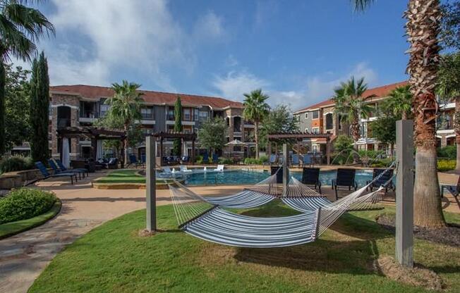 Hanging Bed Swing at Teravista, Round Rock, Texas
