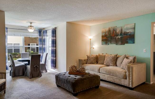 Spacious Living Room with Enclave Area