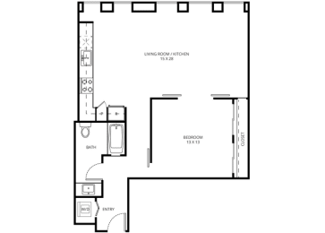 1 bed, 1 bath, 902 sqft, $2,876